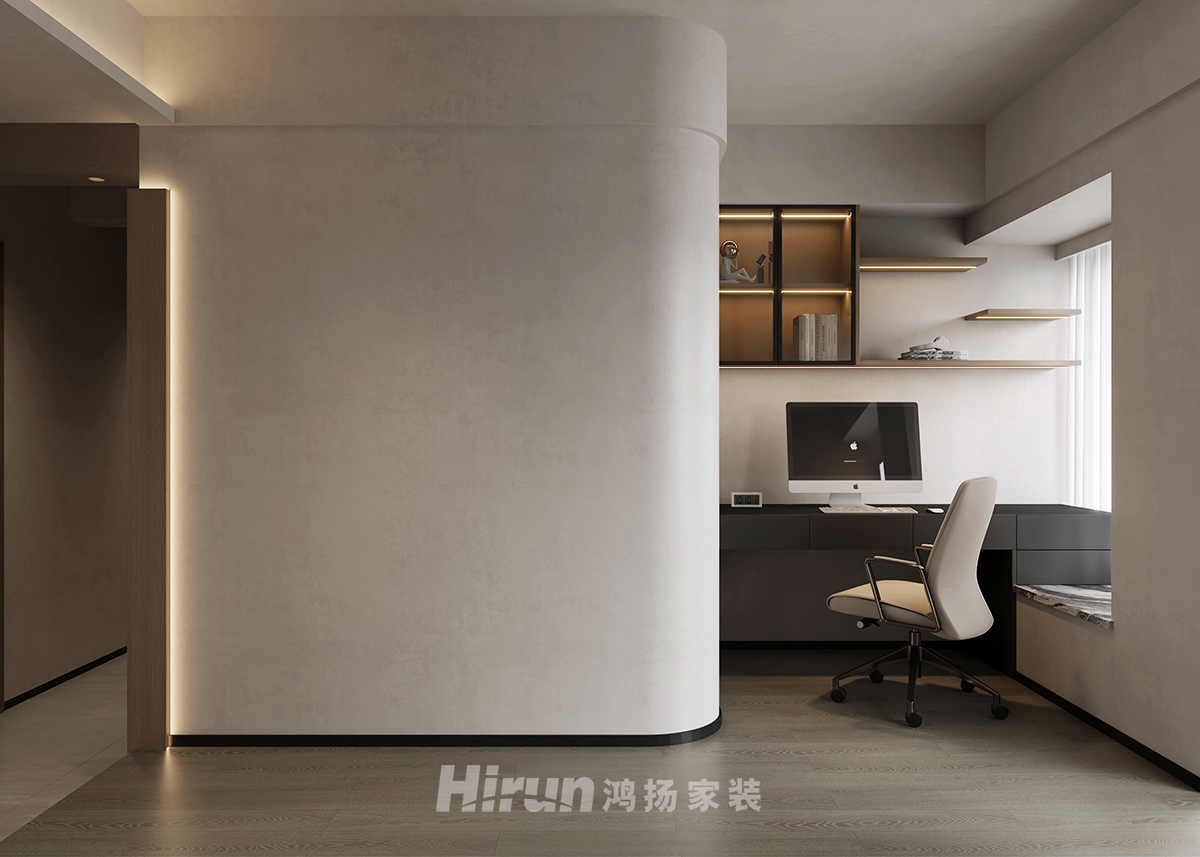 長一府143㎡雅致現代四居室 裝修案例效果圖-5