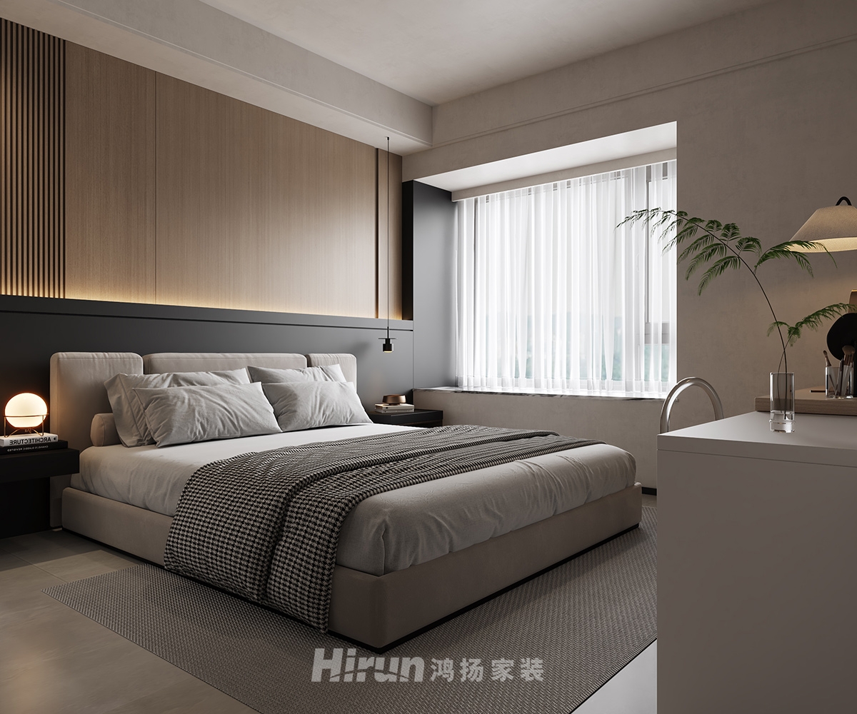 長一府143㎡雅致現代四居室 裝修案例效果圖-6