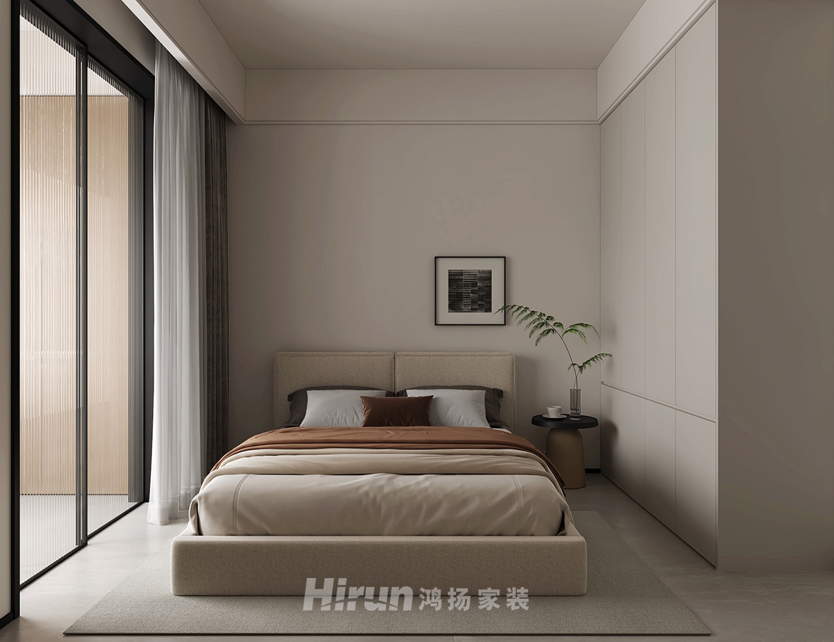 億都隨園127㎡新裝飾主義四居室 裝修案例效果圖-4