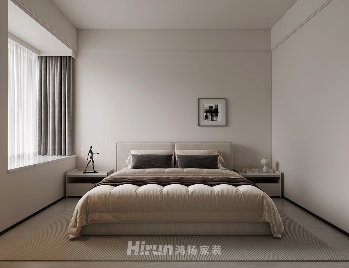 億都隨園127㎡新裝飾主義四居室 裝修案例效果圖-3