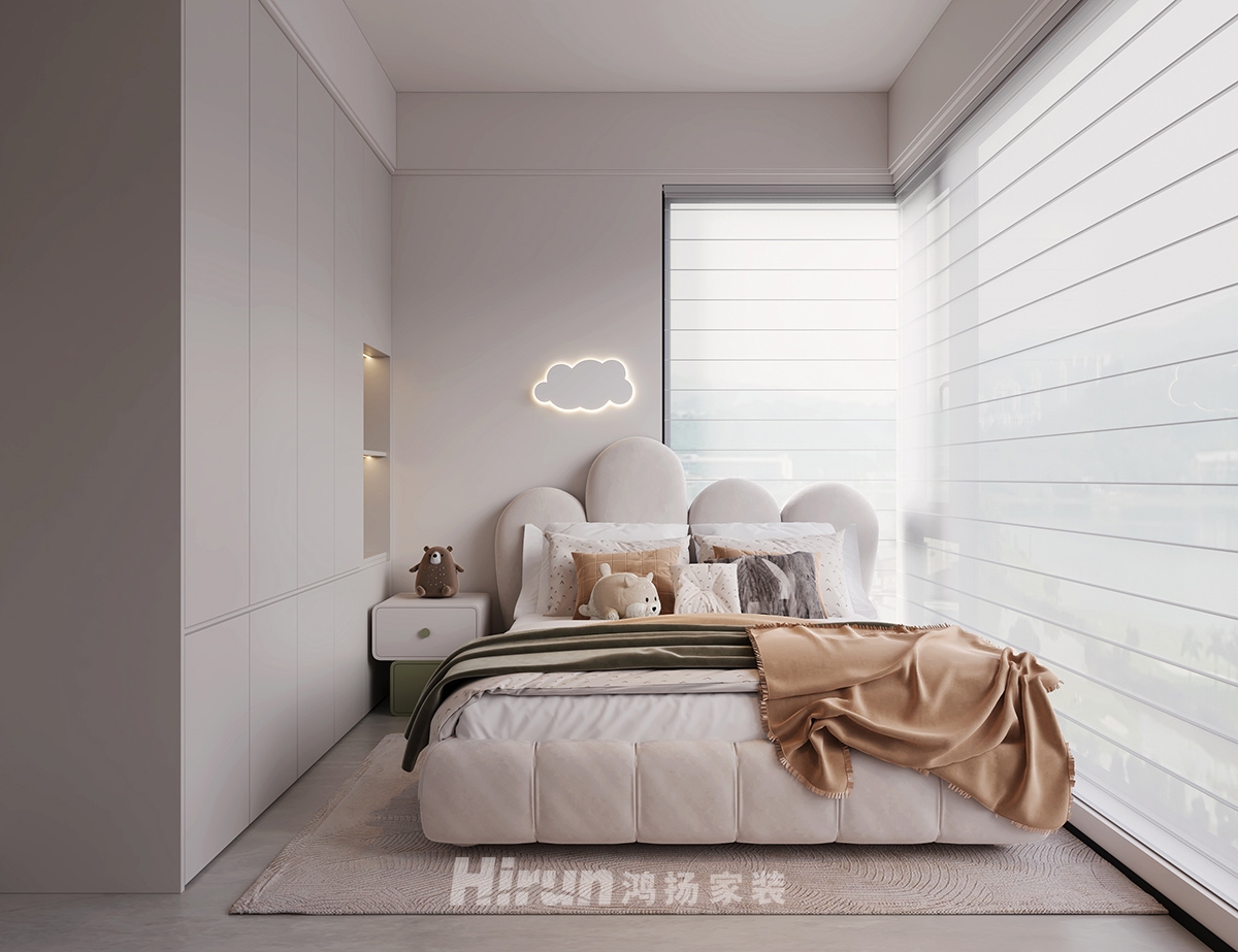 億都隨園127㎡新裝飾主義四居室 裝修案例效果圖-11