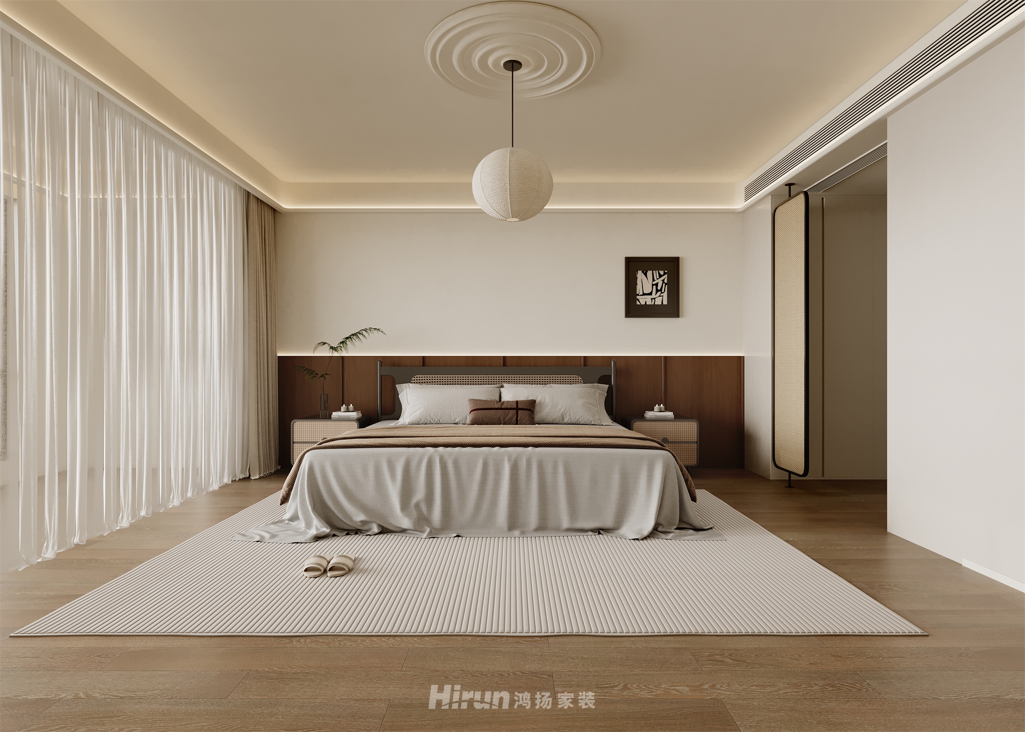 建發央著235㎡復古風潮大平層 裝修案例效果圖-1