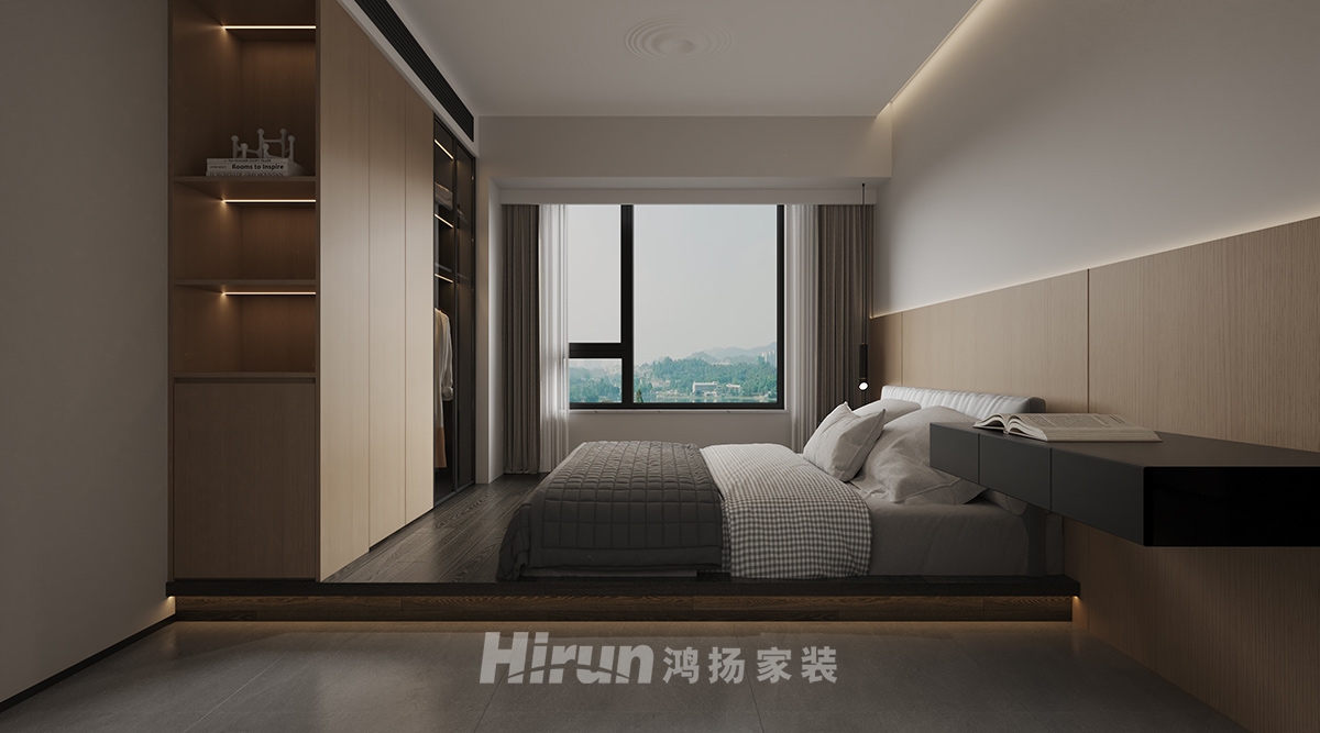 都市蘭亭140㎡雅致現代四居室 裝修案例效果圖-4