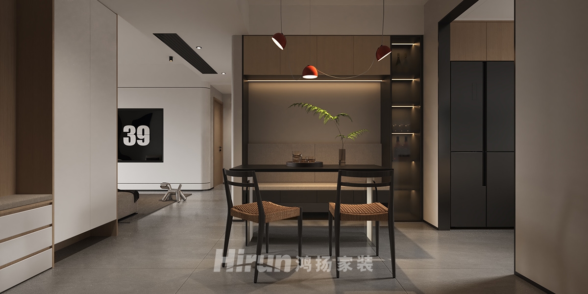 都市蘭亭140㎡雅致現代四居室 裝修案例效果圖-2