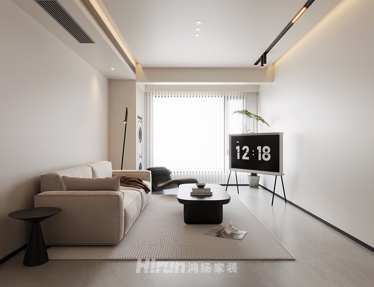 津橋華府114㎡北歐之光三居室 裝修案例效果圖-3