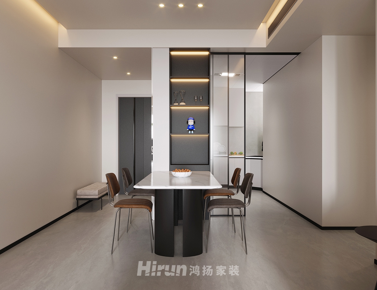 津橋華府114㎡北歐之光三居室 裝修案例效果圖-2