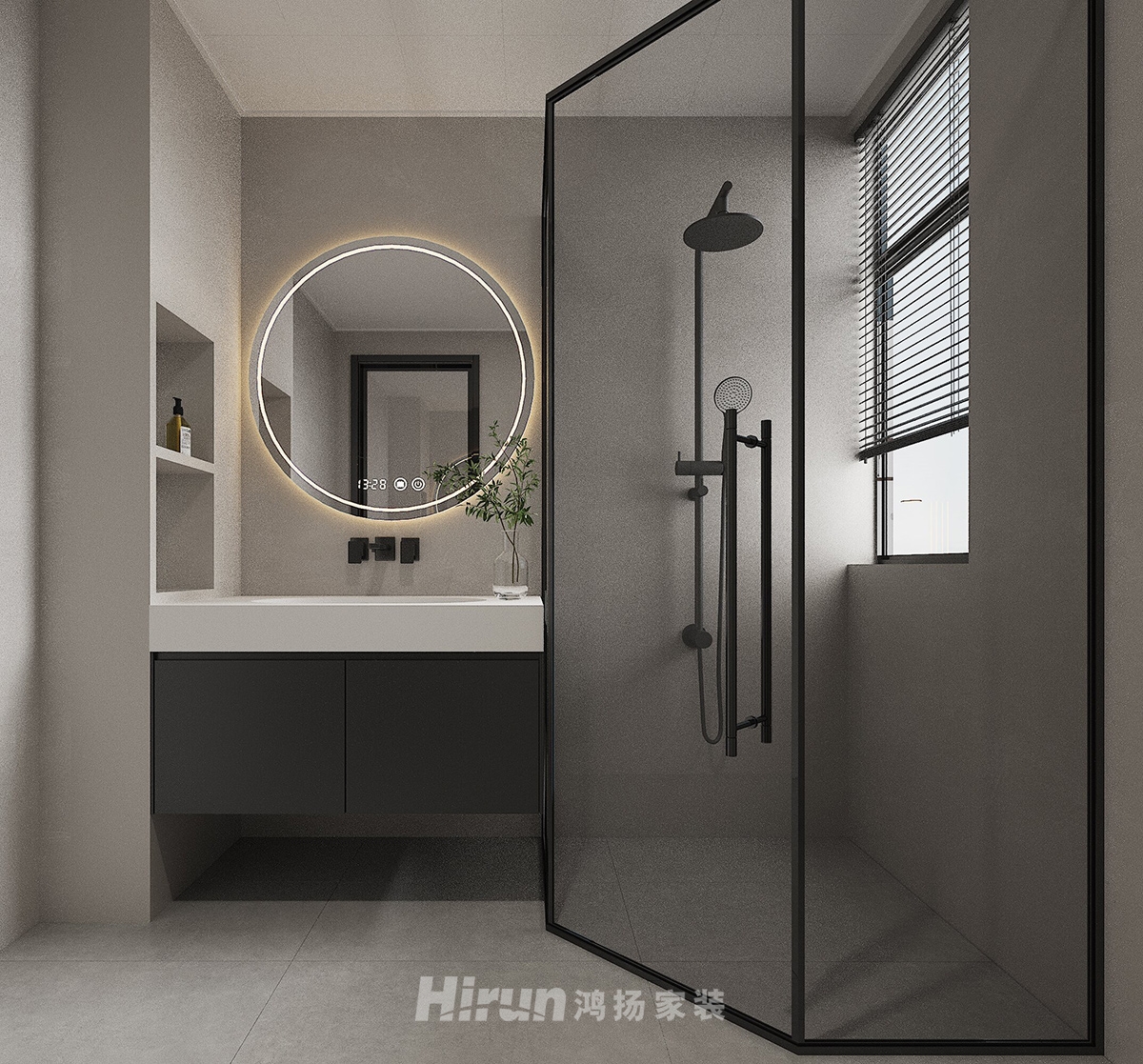 葛寧悅東方133㎡雅致現代四居室 裝修案例效果圖-9