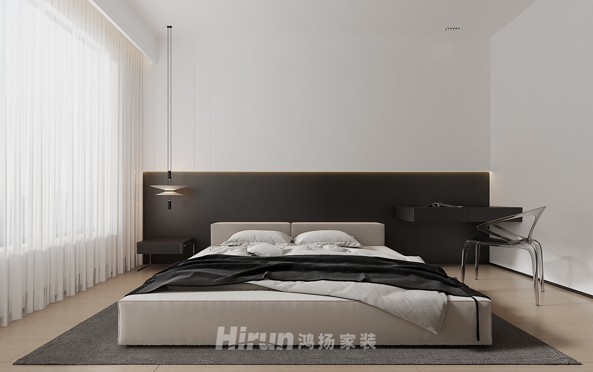 葛寧悅東方133㎡雅致現代四居室 裝修案例效果圖-3