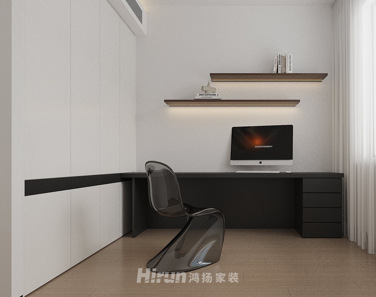 葛寧悅東方133㎡雅致現代四居室 裝修案例效果圖-6