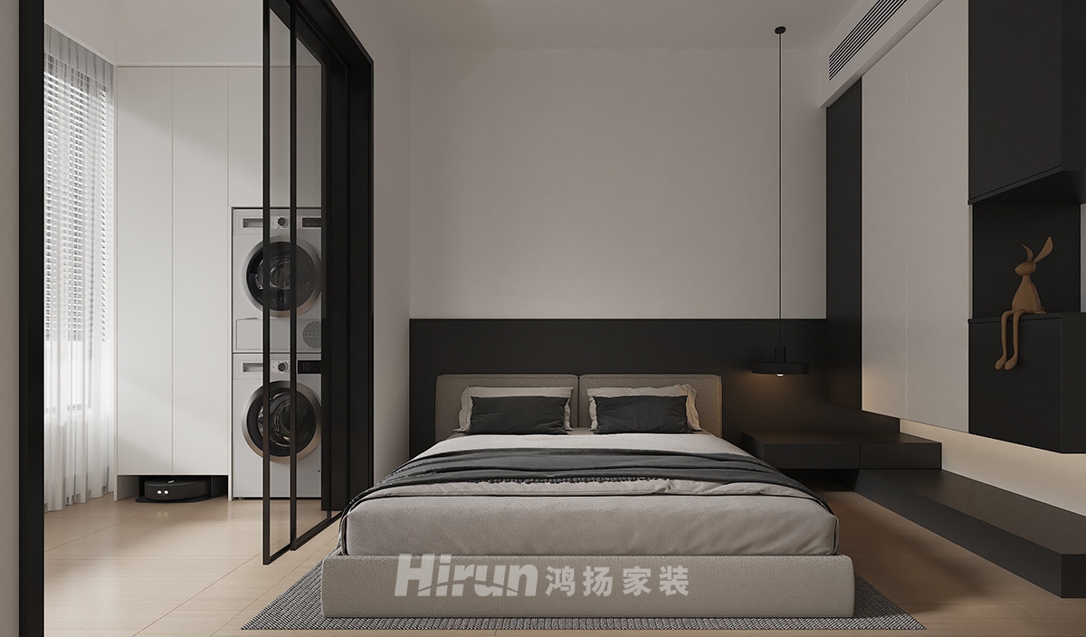 葛寧悅東方133㎡雅致現代四居室 裝修案例效果圖-2