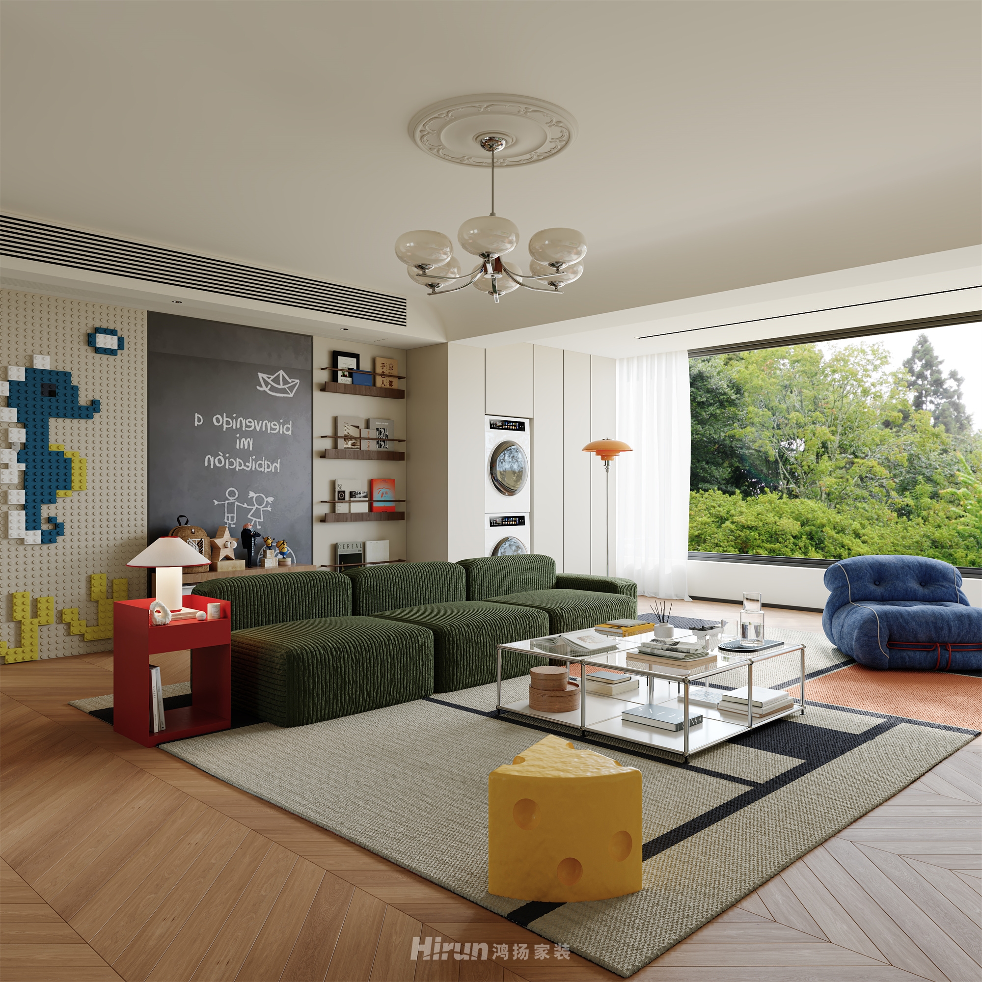 建發央著144㎡藝術室界四居室 裝修案例效果圖-6