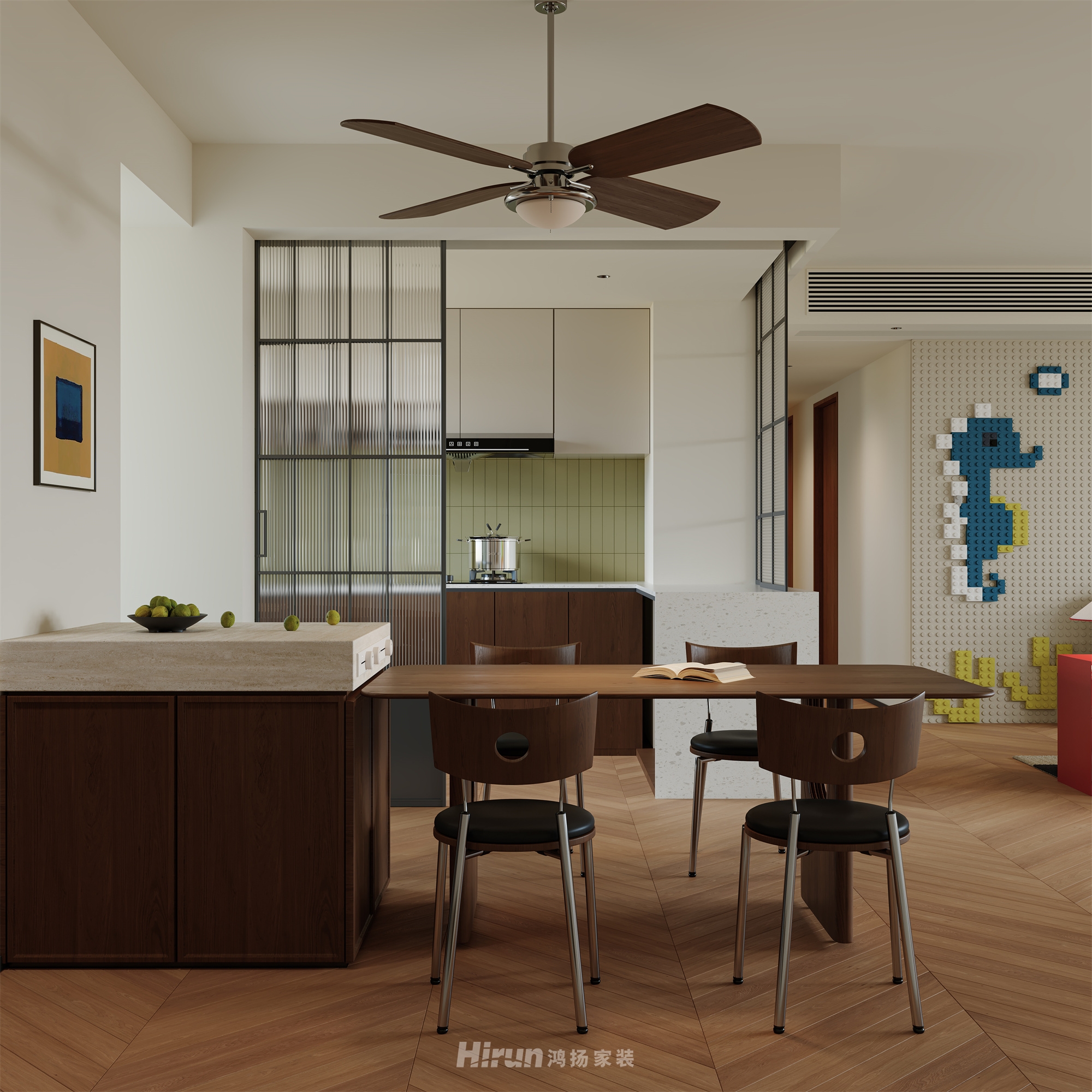 建發央著144㎡藝術室界四居室 裝修案例效果圖-4