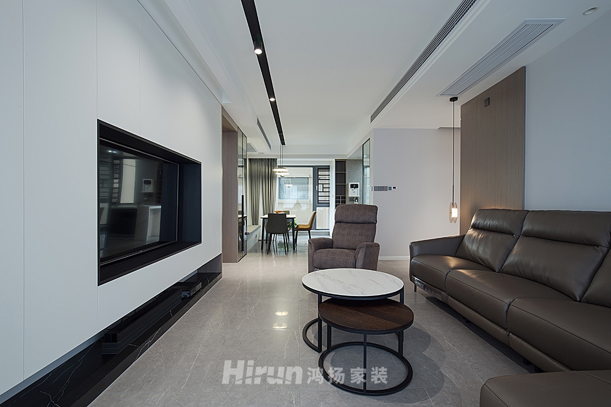 江灣壹號(hào)130㎡雅致現(xiàn)代四居室 裝修案例實(shí)景圖-4