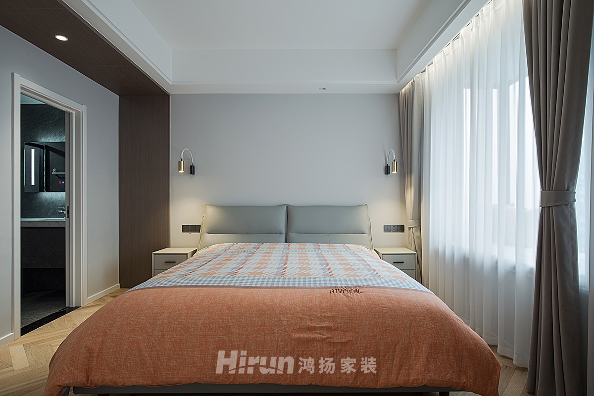 江灣壹號(hào)130㎡雅致現(xiàn)代四居室 裝修案例實(shí)景圖-8