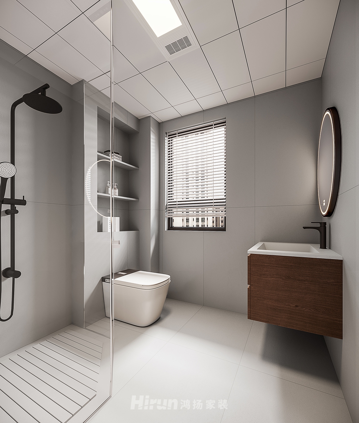 華晨神龍灣100㎡雅致現(xiàn)代三居室 裝修案例實景圖-10