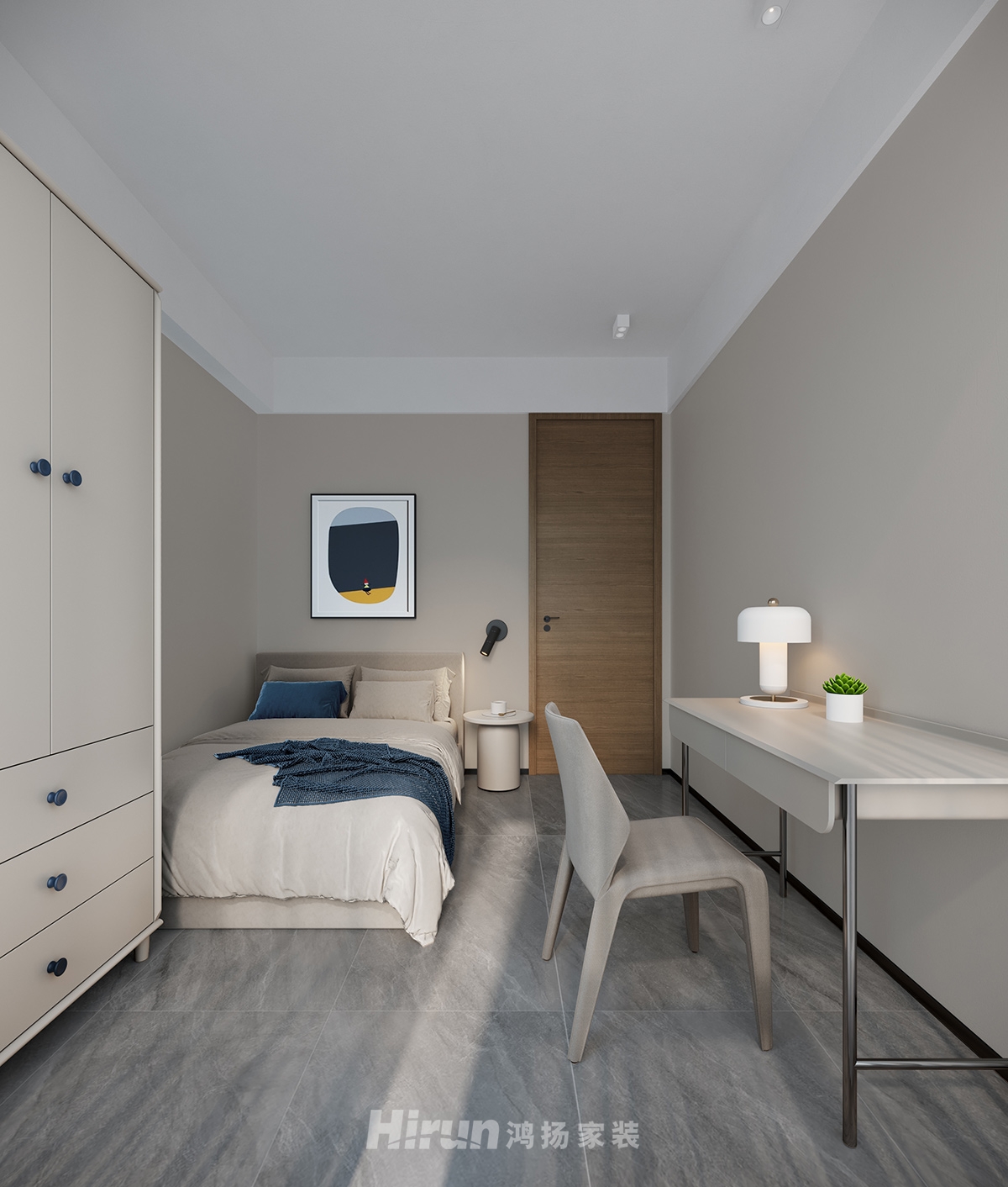 華晨神龍灣100㎡雅致現(xiàn)代三居室 裝修案例實景圖-6