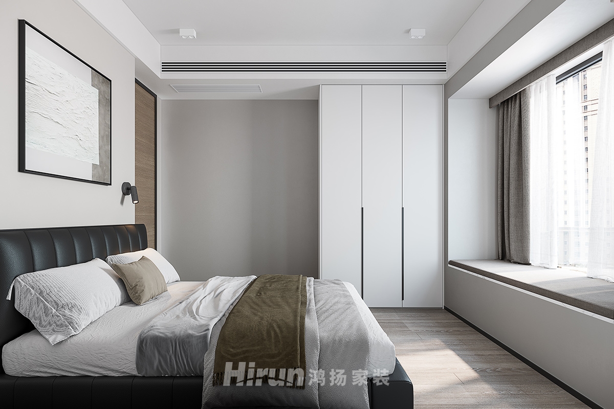 華晨神龍灣100㎡雅致現(xiàn)代三居室 裝修案例實(shí)景圖-4