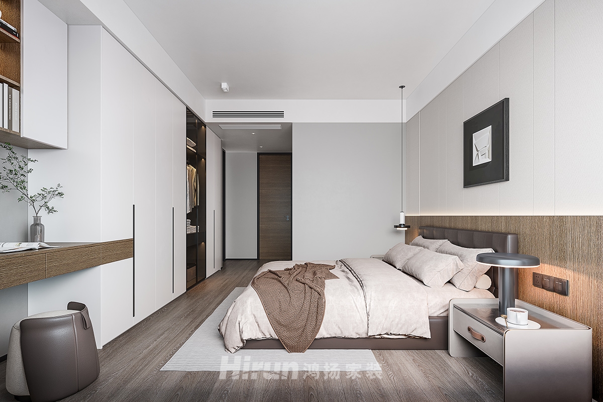 華晨神龍灣100㎡雅致現(xiàn)代三居室 裝修案例實(shí)景圖-12