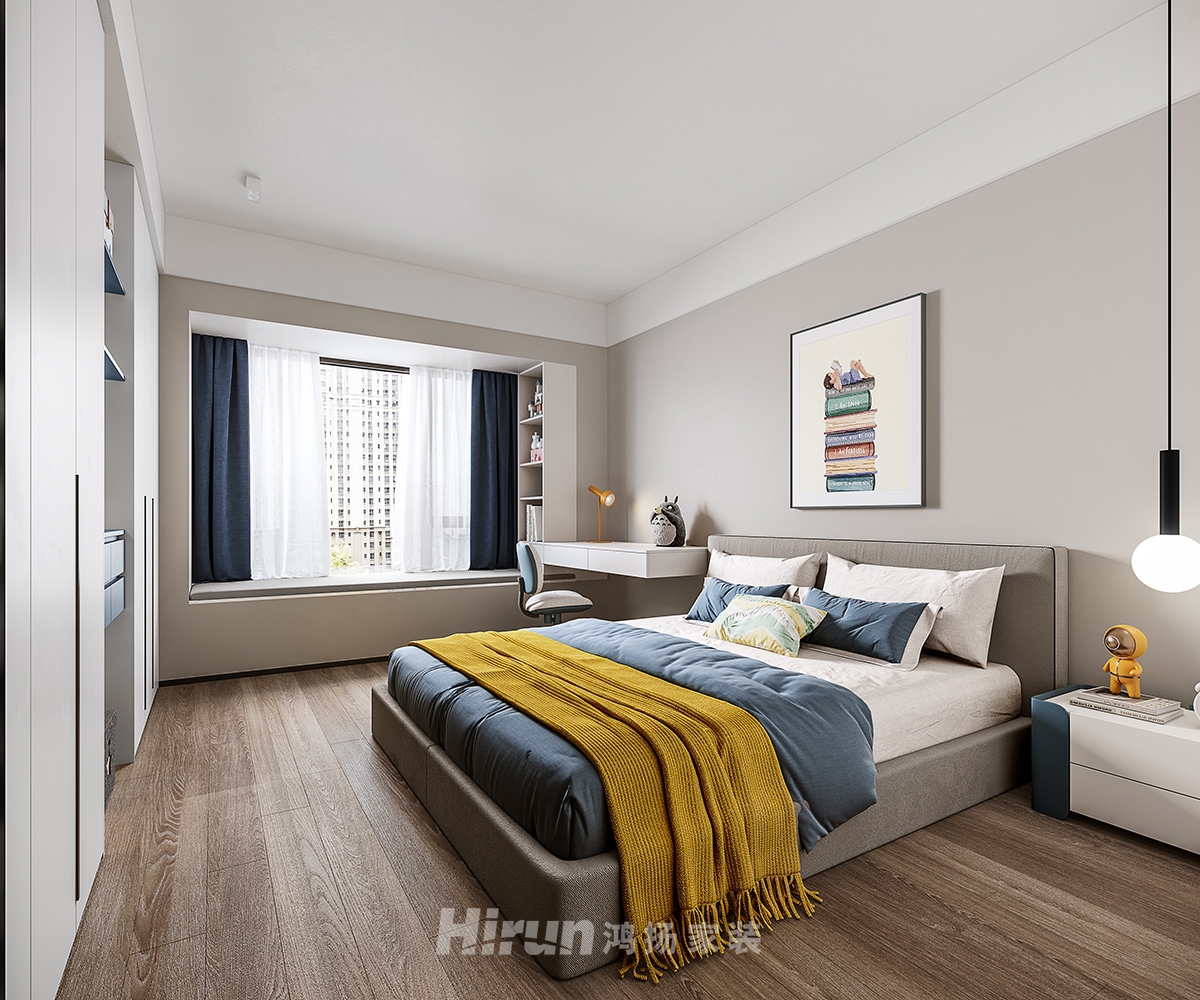 華晨神龍灣100㎡雅致現(xiàn)代三居室 裝修案例實(shí)景圖-10