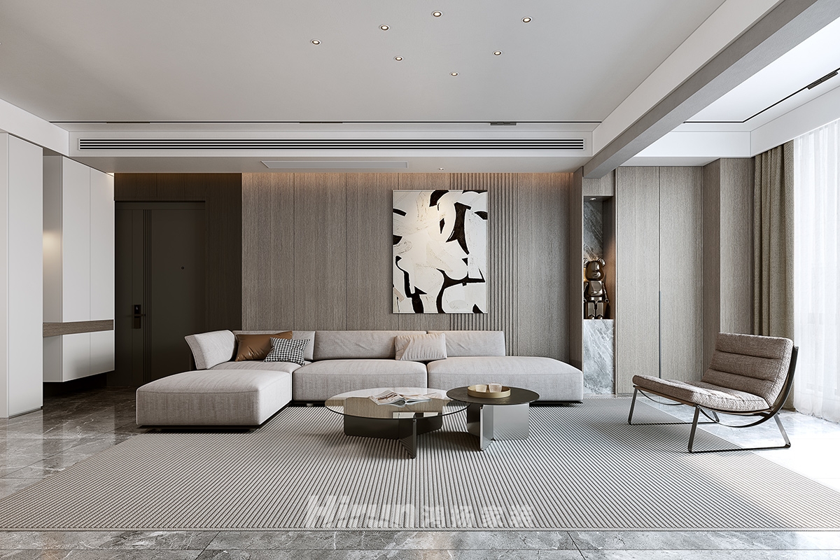 華晨神龍灣100㎡雅致現(xiàn)代三居室 裝修案例實(shí)景圖-14