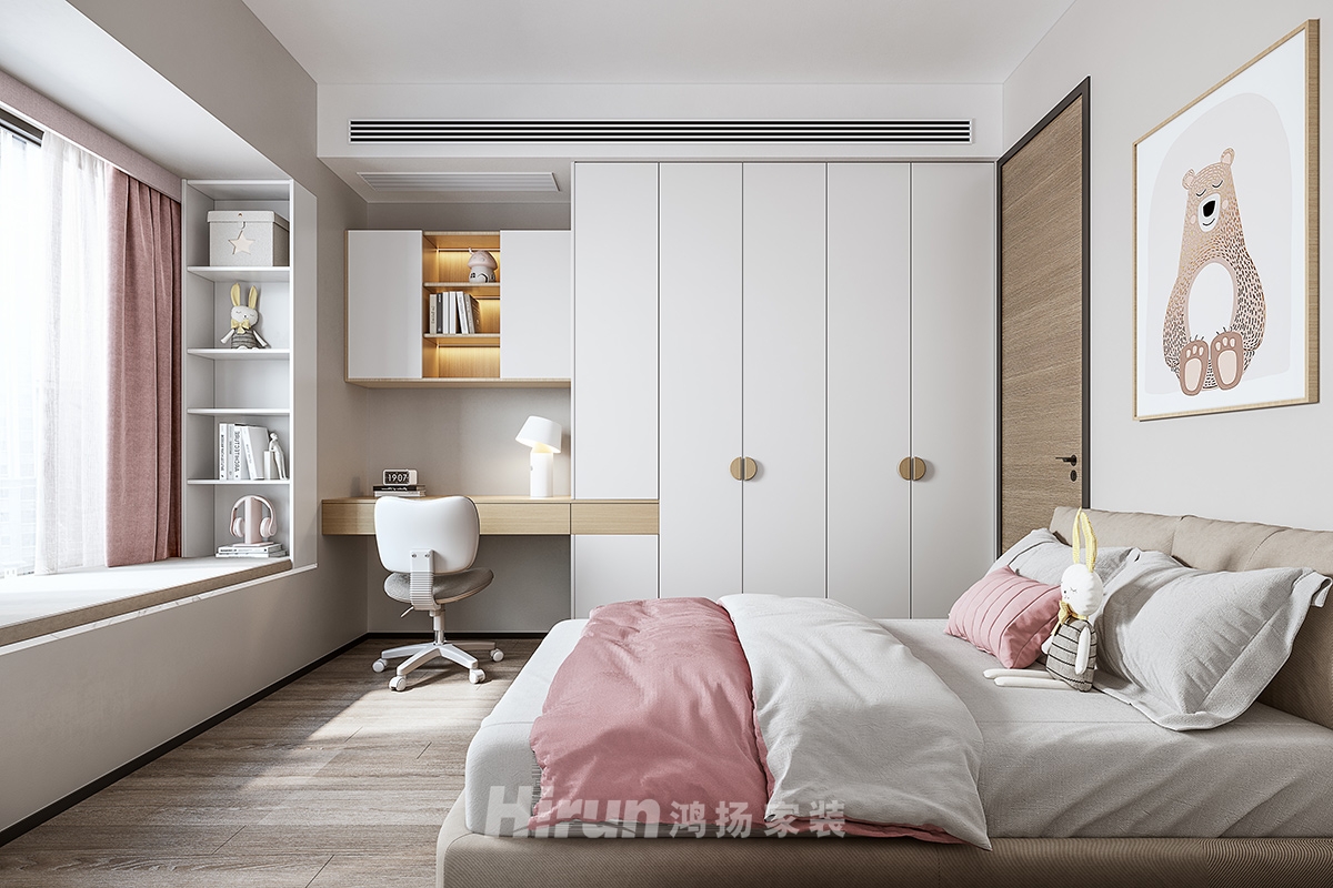 華晨神龍灣100㎡雅致現(xiàn)代三居室 裝修案例實(shí)景圖-11