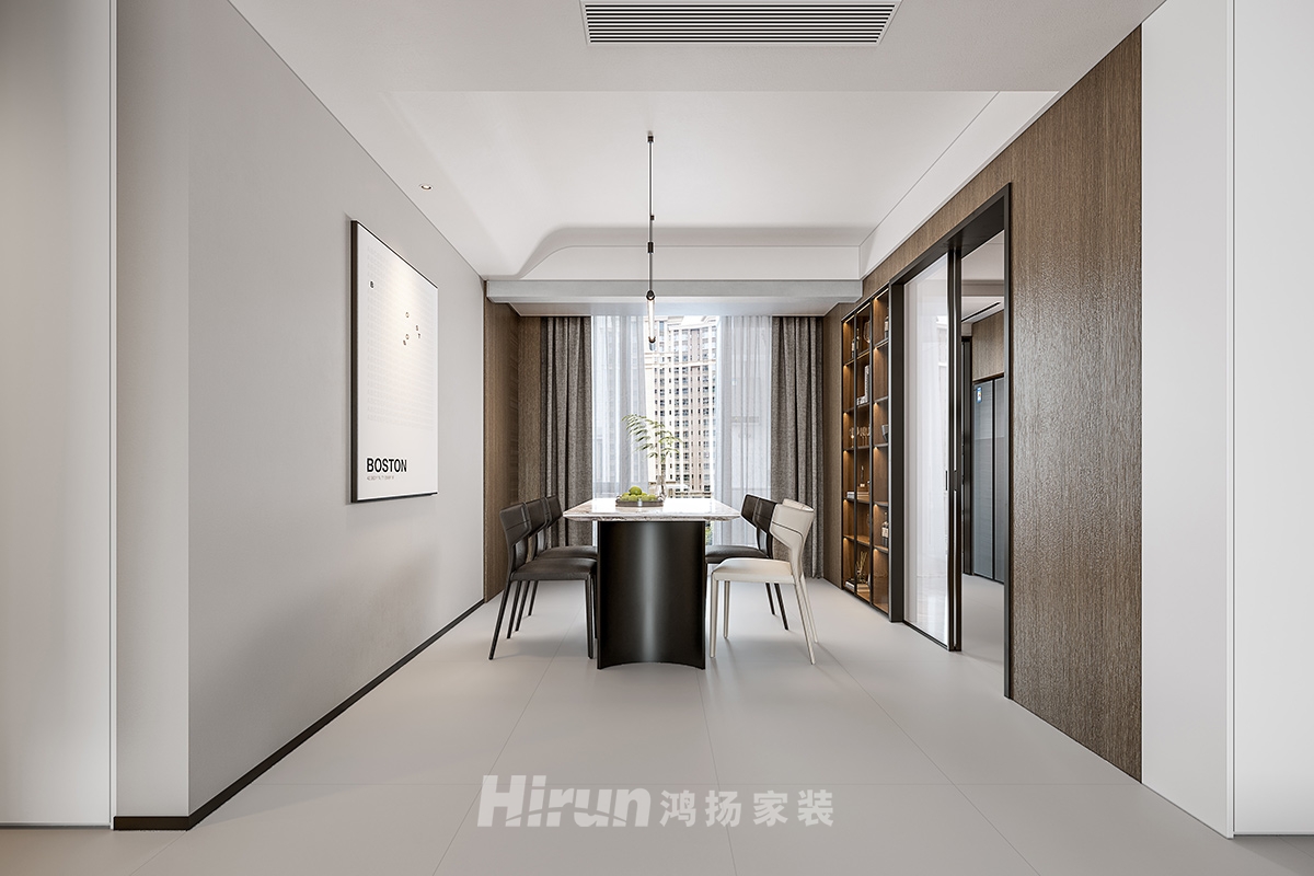 華晨神龍灣100㎡雅致現(xiàn)代三居室 裝修案例實(shí)景圖-1