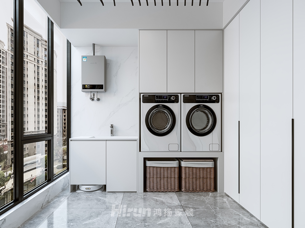 華晨神龍灣100㎡雅致現(xiàn)代三居室 裝修案例實(shí)景圖-7