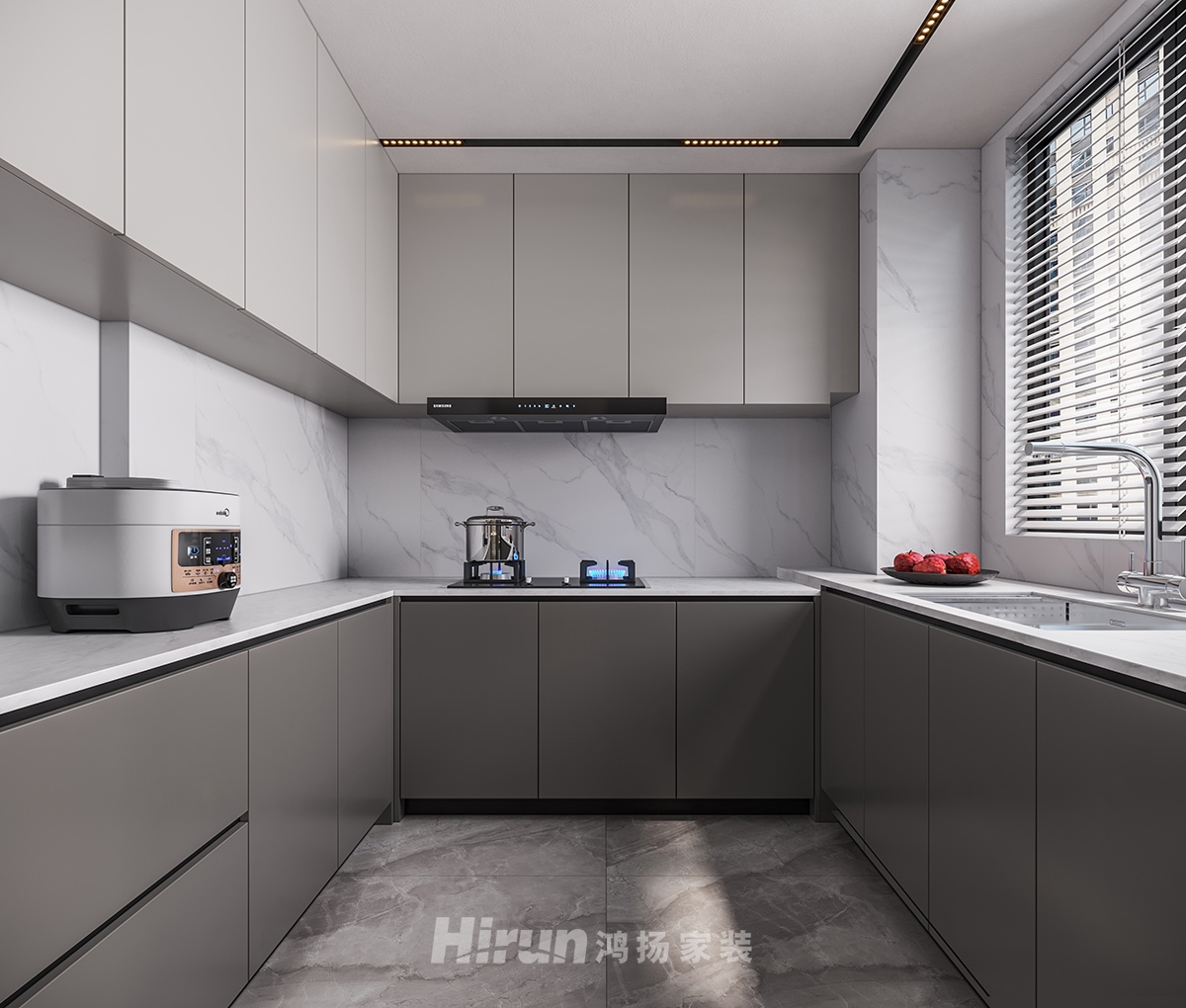 學府港灣138㎡雅致現(xiàn)代三居室 裝修案例實景圖-4