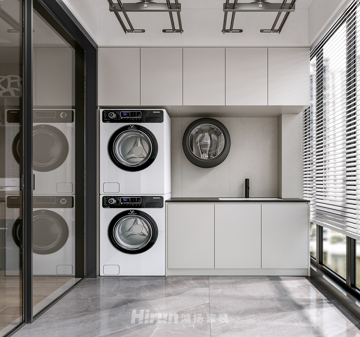 學府港灣138㎡雅致現(xiàn)代三居室 裝修案例實景圖-11