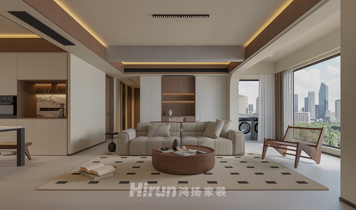 中海譽園140㎡雅致現代四居室 裝修案例實景圖-4