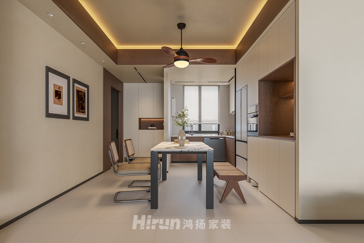 中海譽園140㎡雅致現代四居室 裝修案例實景圖-6