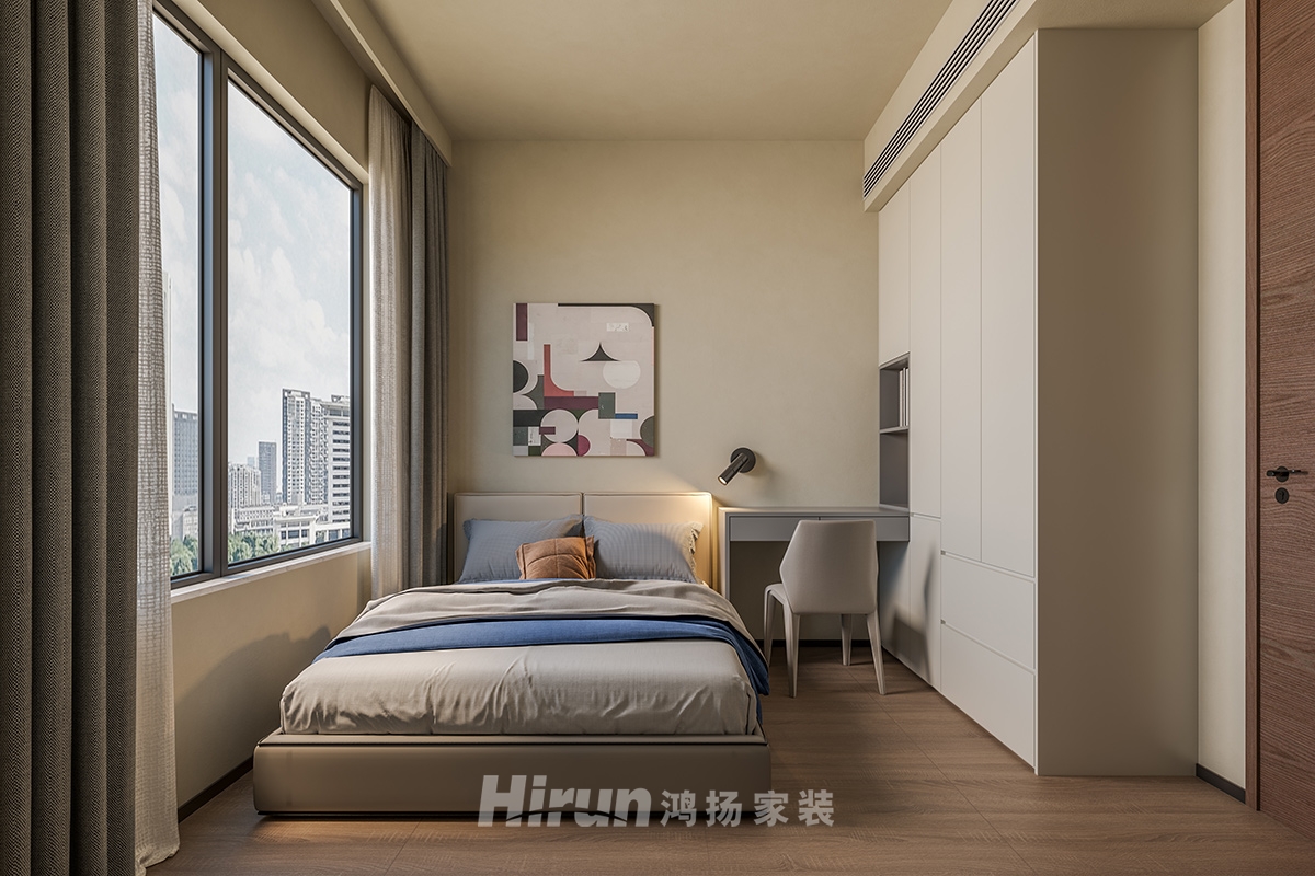 中海譽園140㎡雅致現代四居室 裝修案例實景圖-13