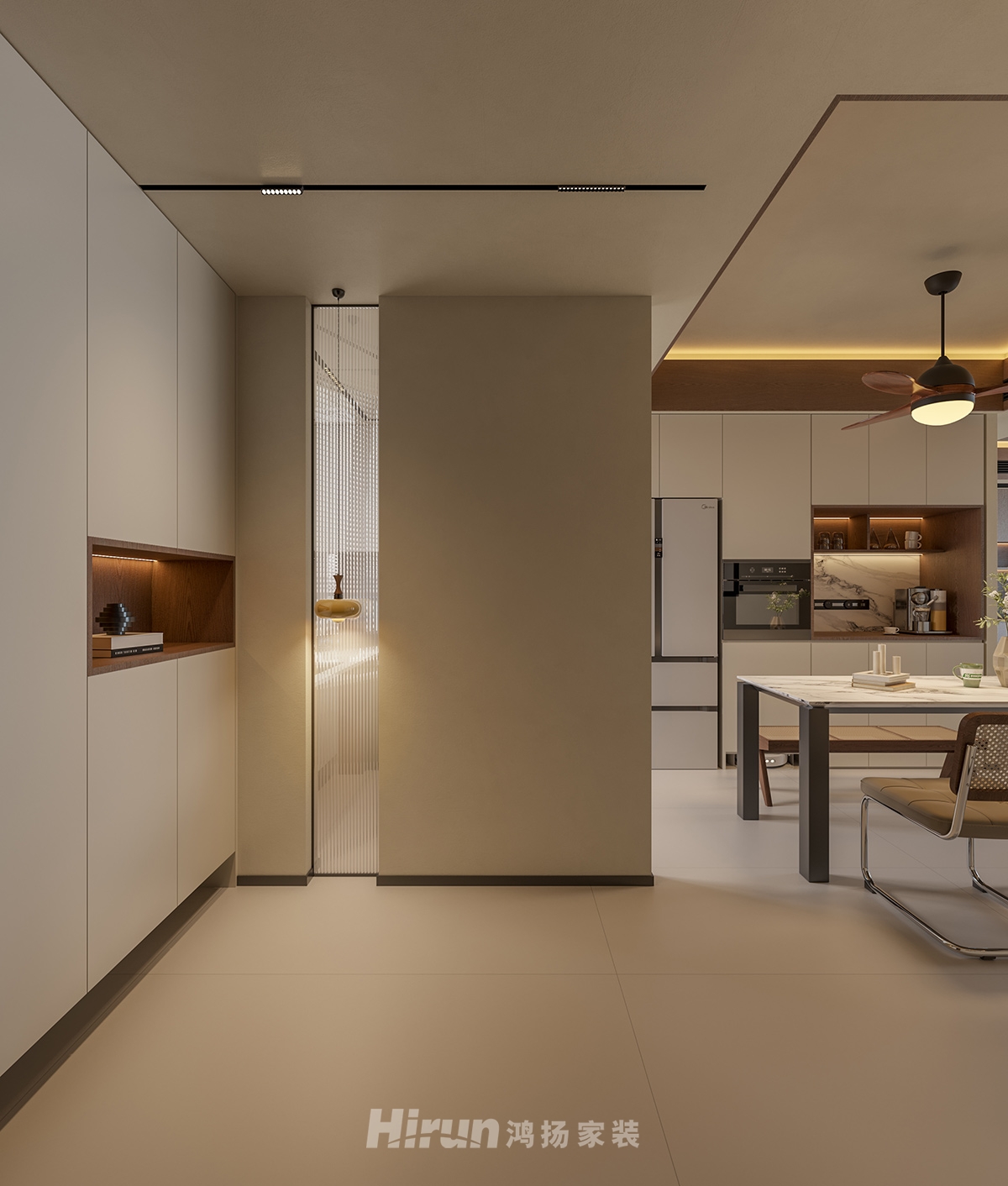 中海譽園140㎡雅致現代四居室 裝修案例實景圖-11