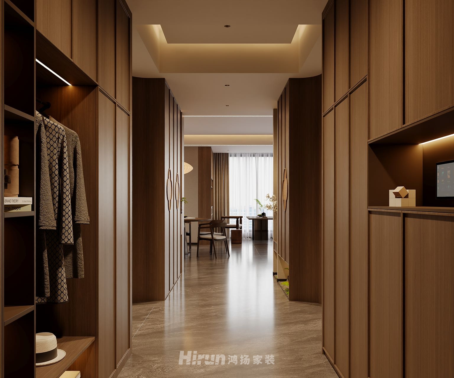 旭輝鉑悅湘江280㎡意境東方大平層 裝修案例效果圖-11