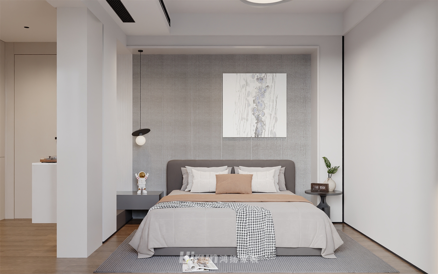 森林海160㎡雅致現代復式 裝修案例效果圖-2