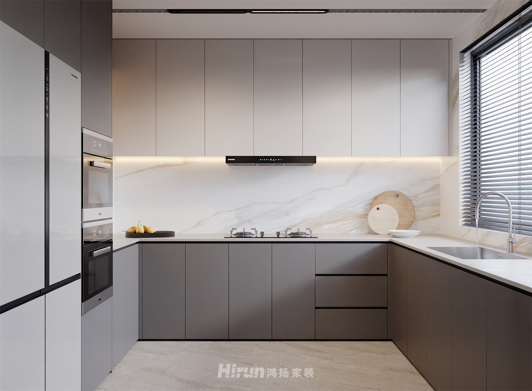 森林海160㎡雅致現代復式 裝修案例效果圖-5