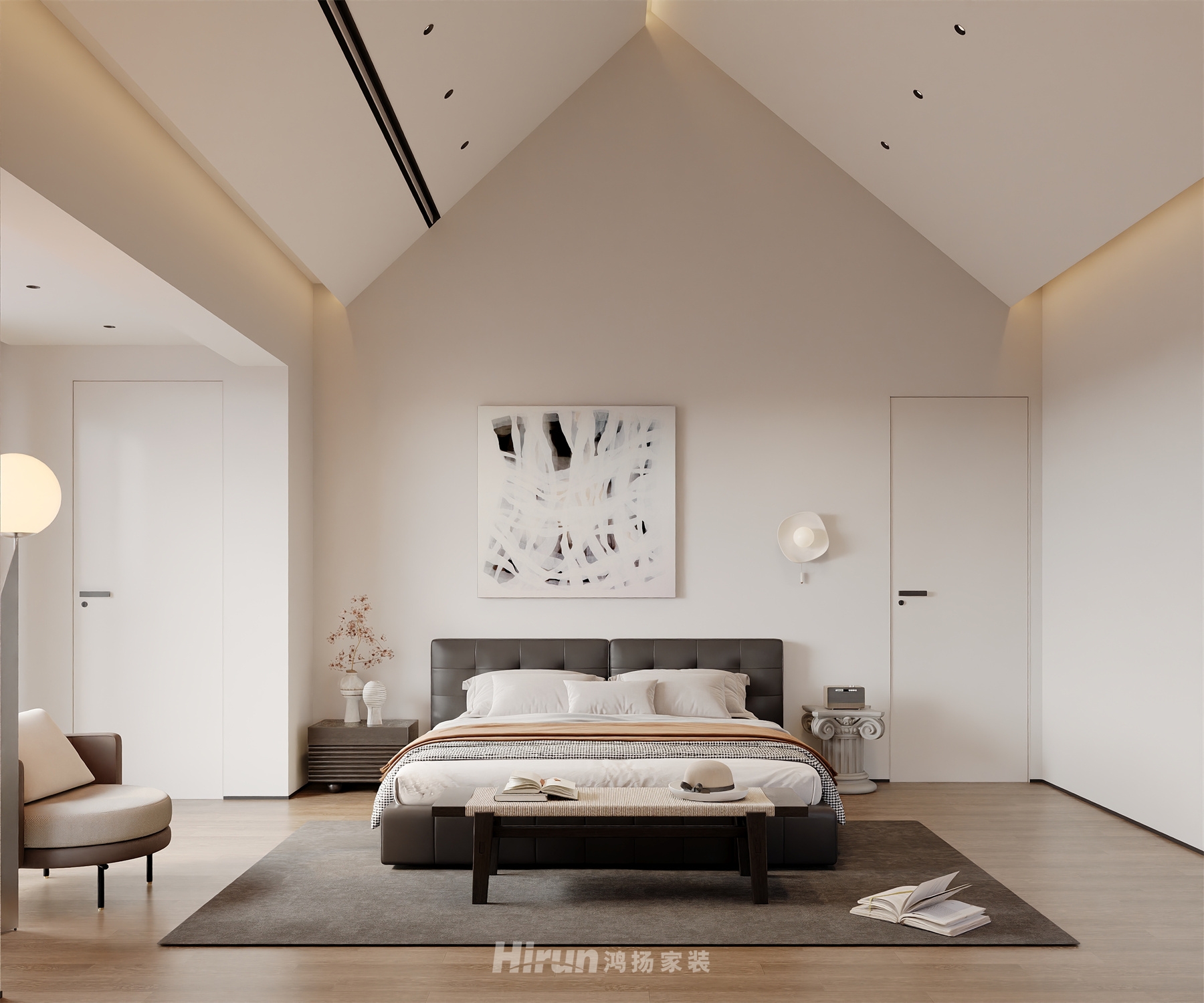 森林海160㎡雅致現代復式 裝修案例效果圖-6