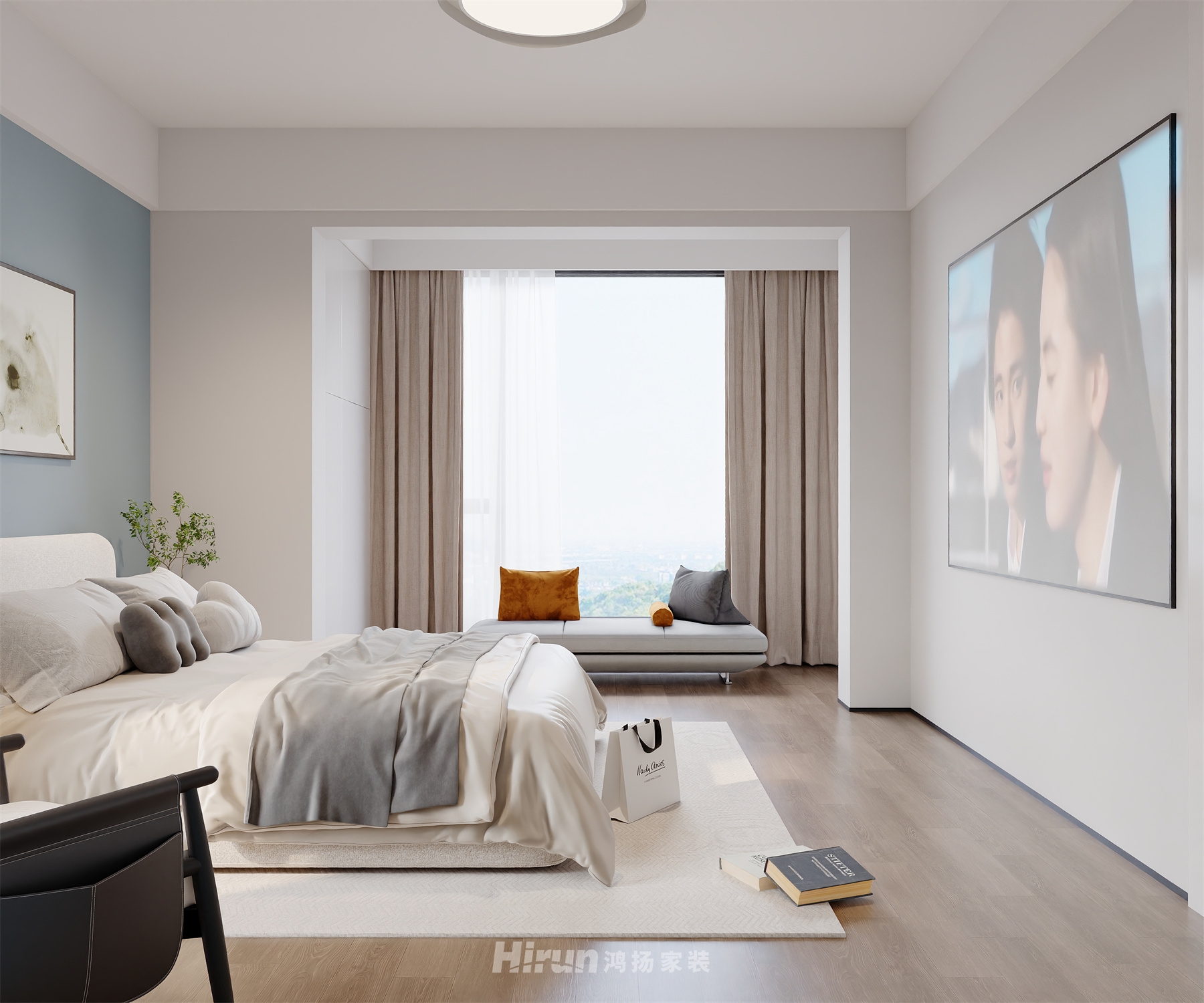 森林海160㎡雅致現代復式 裝修案例效果圖-10