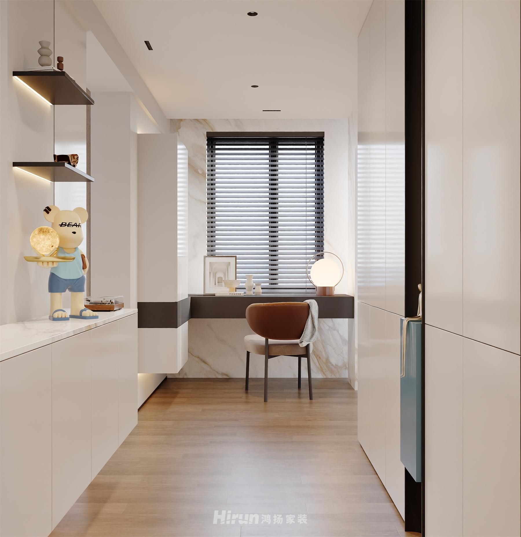 森林海160㎡雅致現代復式 裝修案例效果圖-12