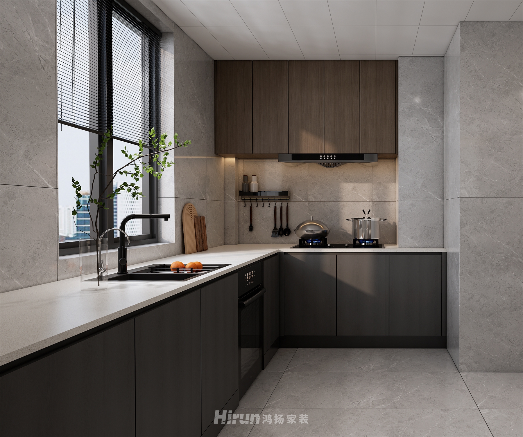 海棠灣147㎡雅致現代四居室 裝修案例效果圖-8