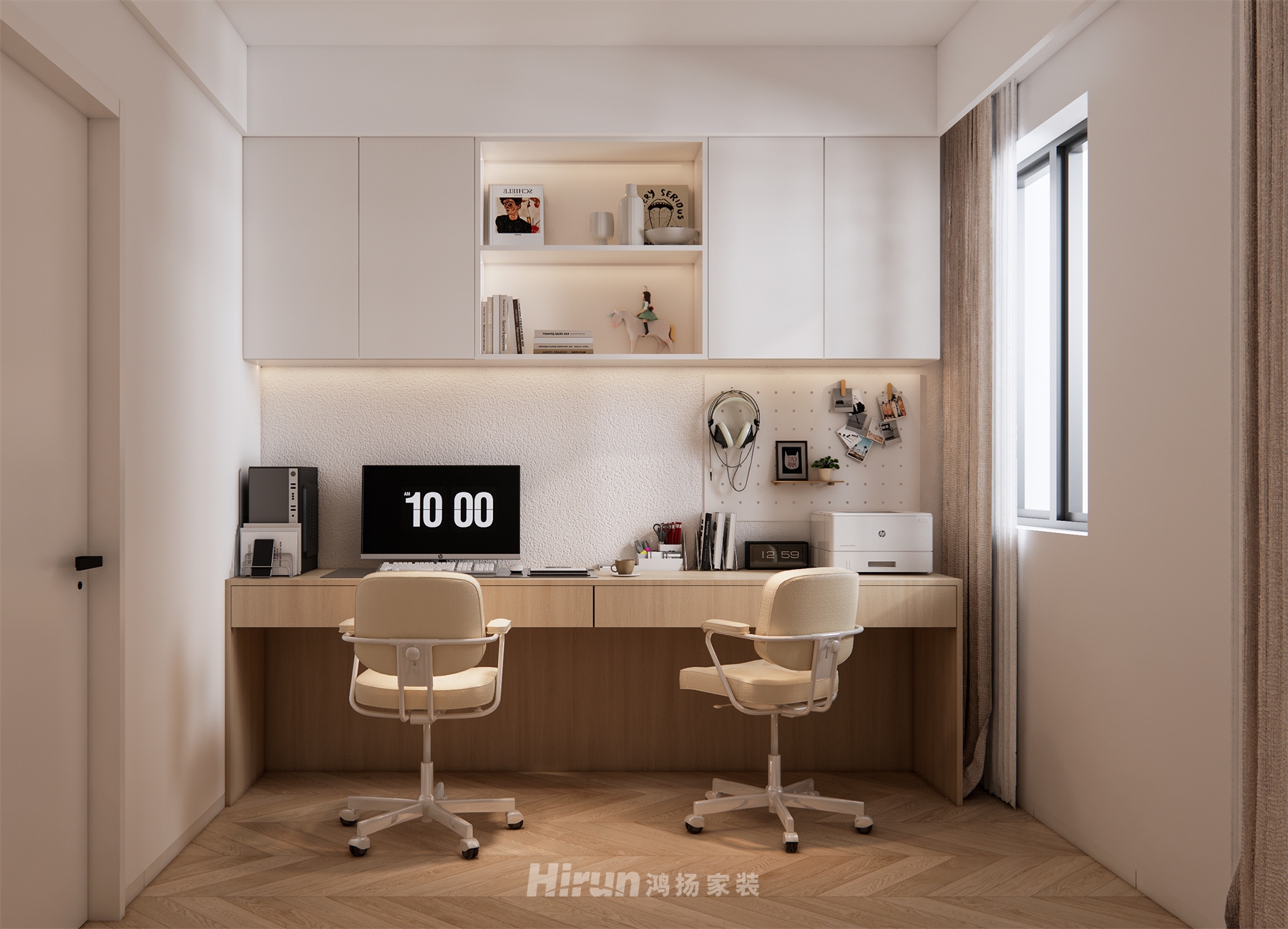 海韻天城143㎡北歐之光四居室 裝修案例效果圖-2