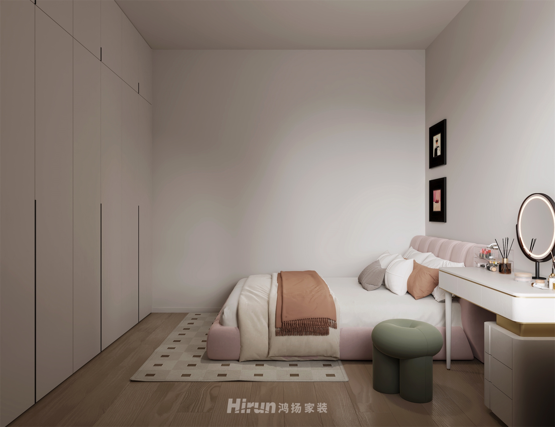 荷塘星城136㎡北歐之光三居室 裝修案例效果圖-9