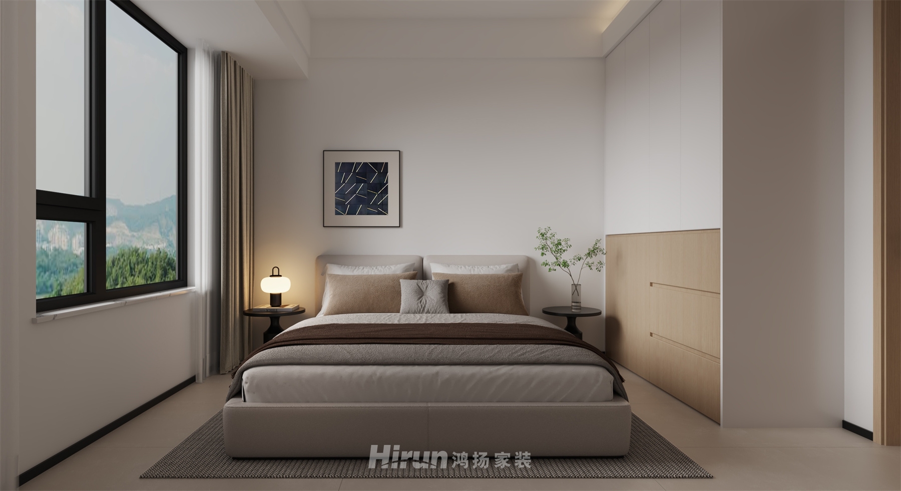 建發(fā)央著143㎡北歐之光四居室 裝修案例效果圖-3