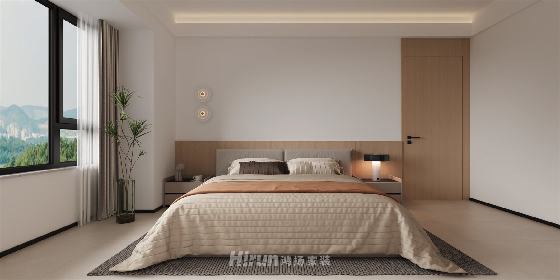 建發(fā)央著143㎡北歐之光四居室 裝修案例效果圖-11