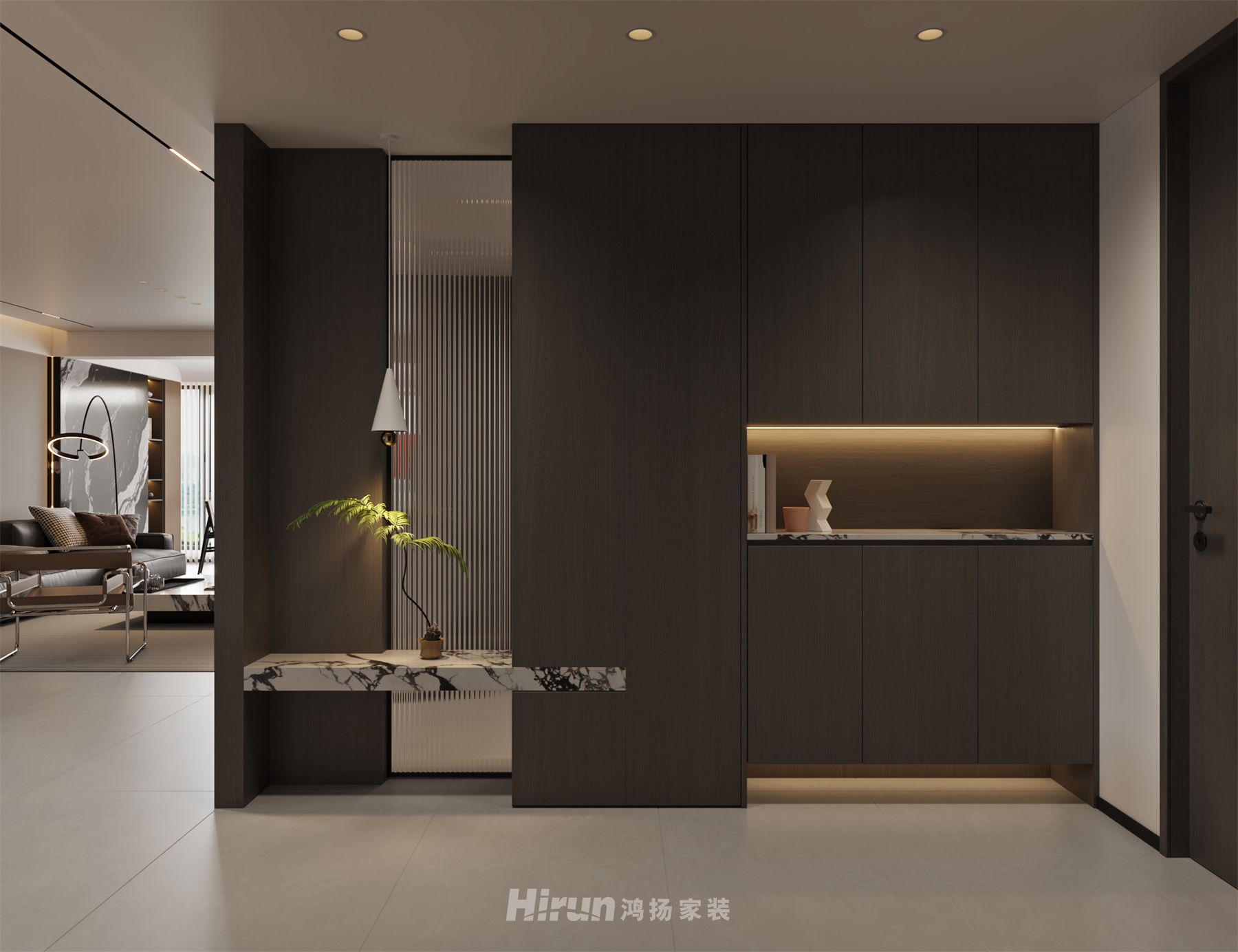 朗悅臺170㎡新裝飾主義五居室 裝修案例效果圖-1