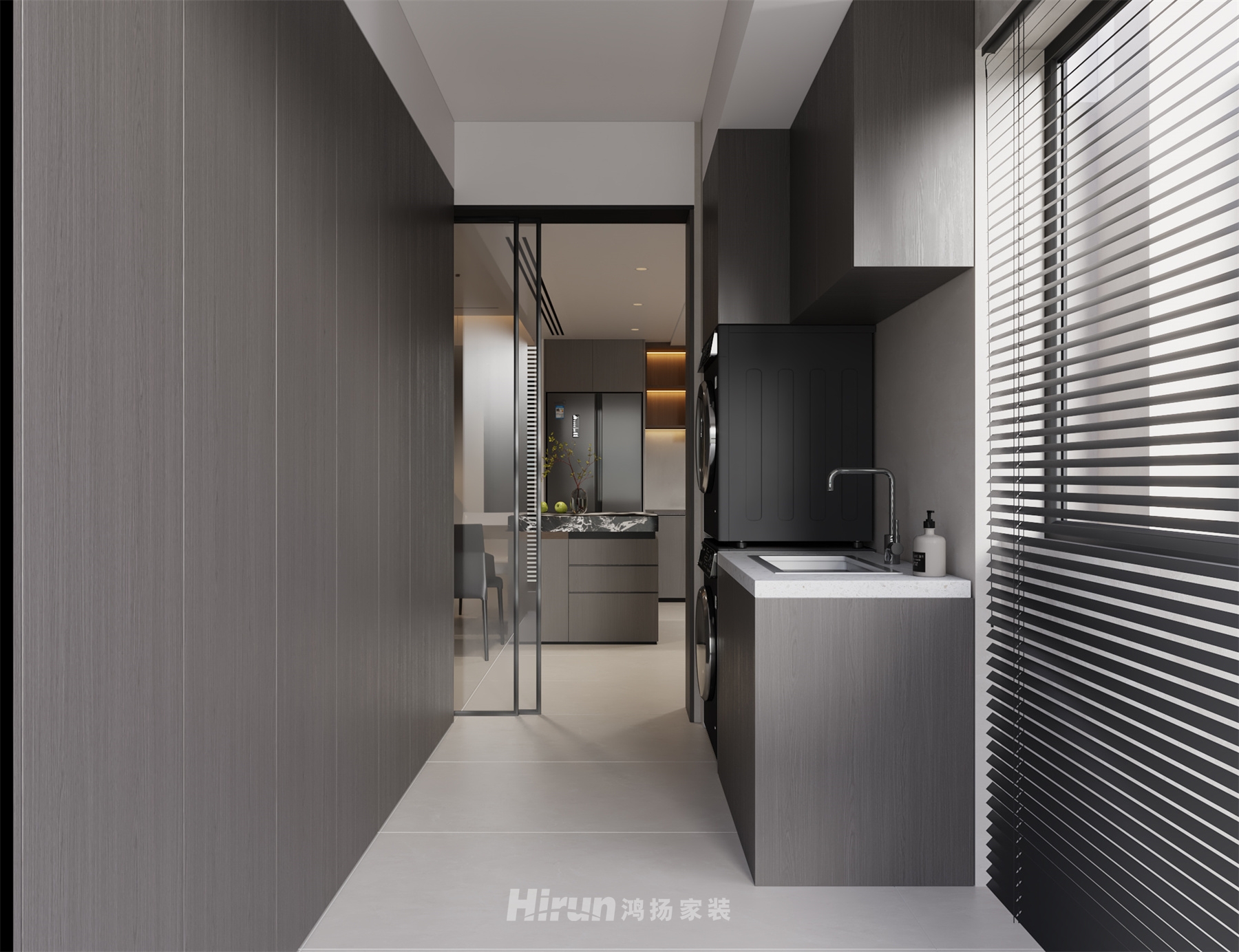 朗悅臺170㎡新裝飾主義五居室 裝修案例效果圖-12