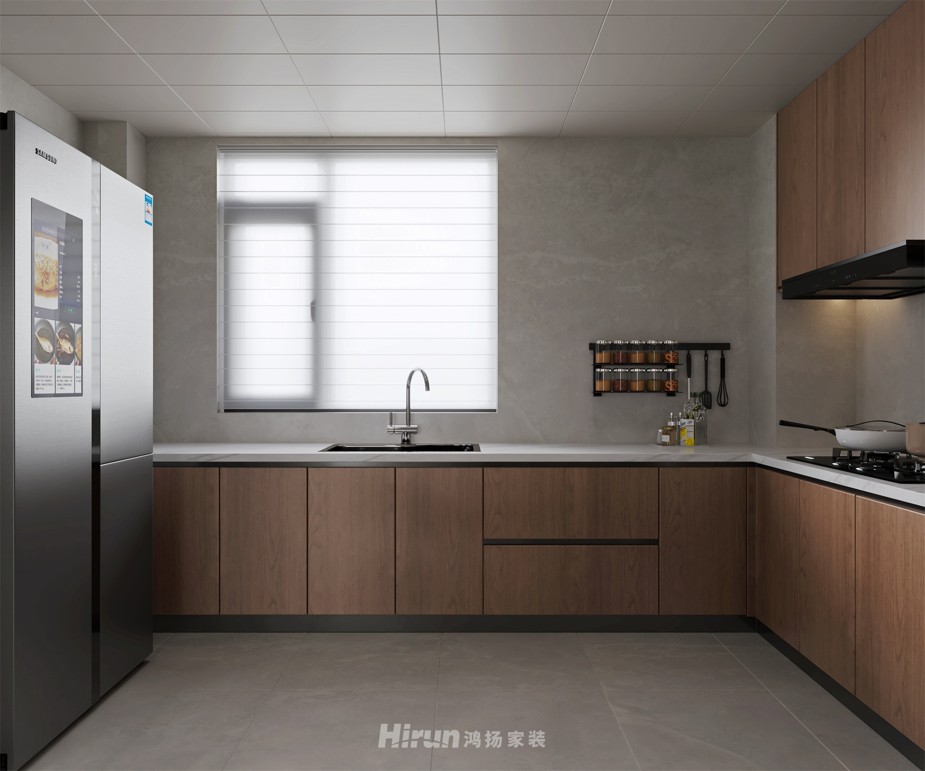 熹悅花都150㎡意境東方四居室 裝修案例效果圖-8