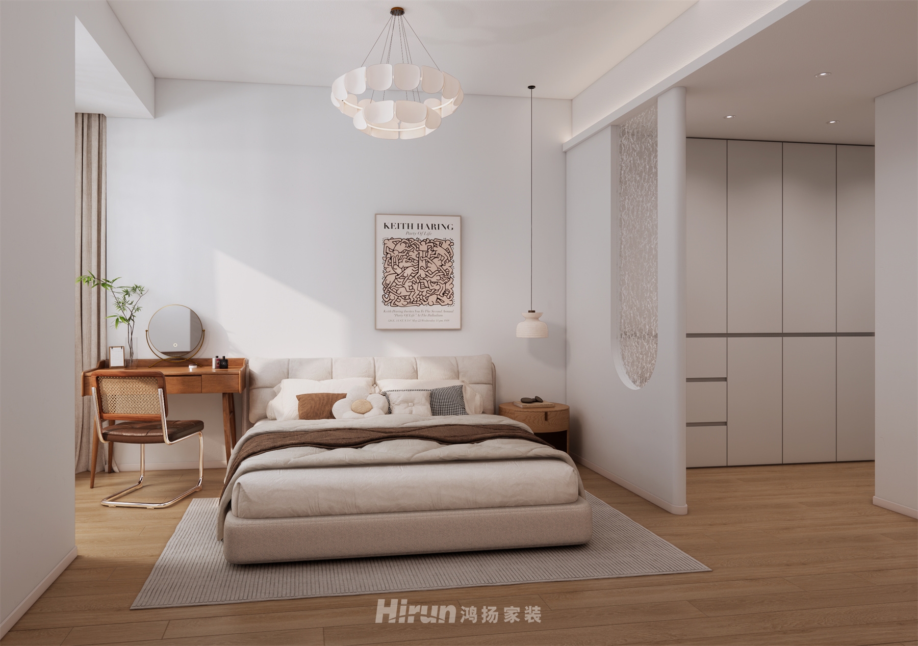 億都隨園136㎡北歐之光四居室 裝修案例效果圖-2