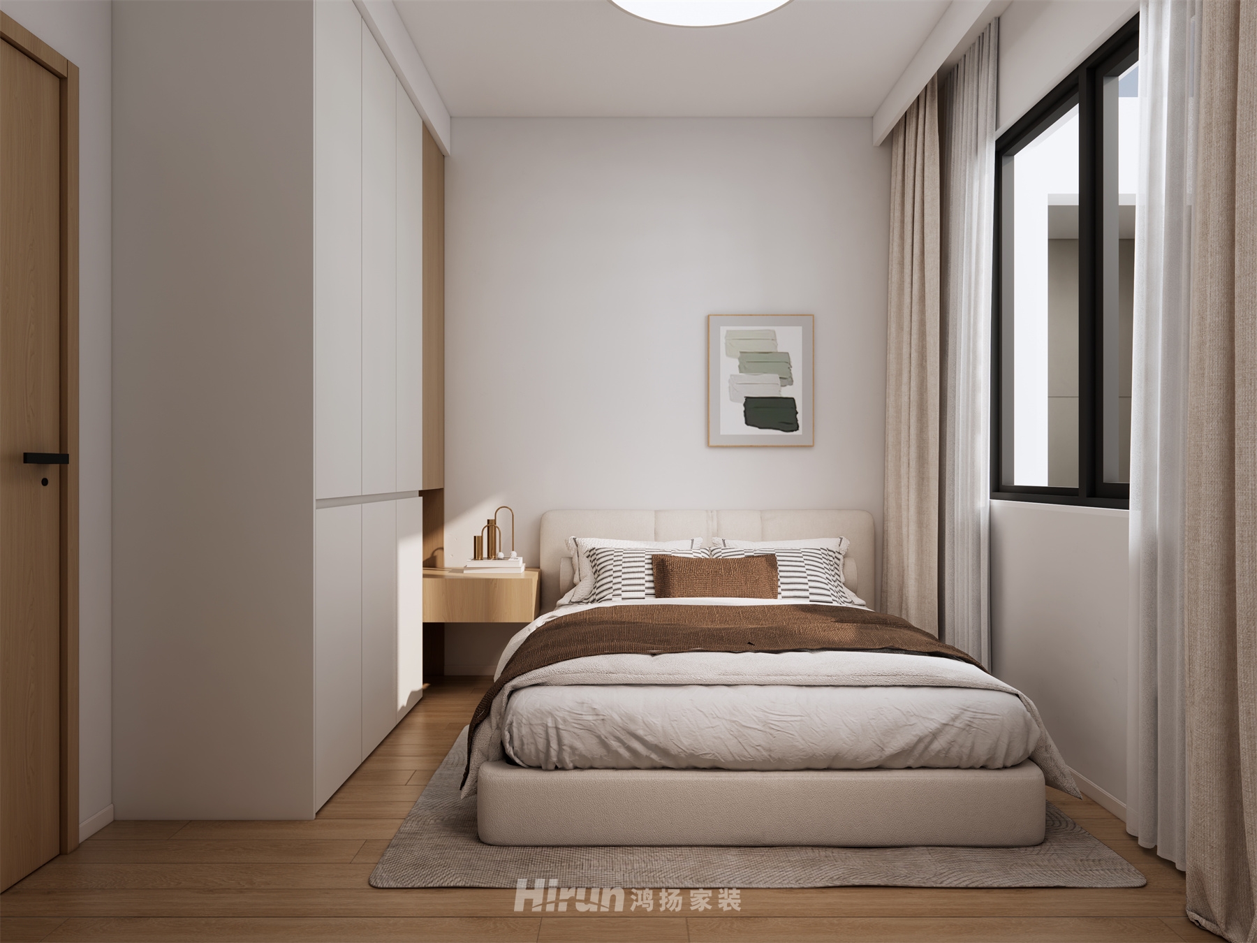 億都隨園136㎡北歐之光四居室 裝修案例效果圖-5