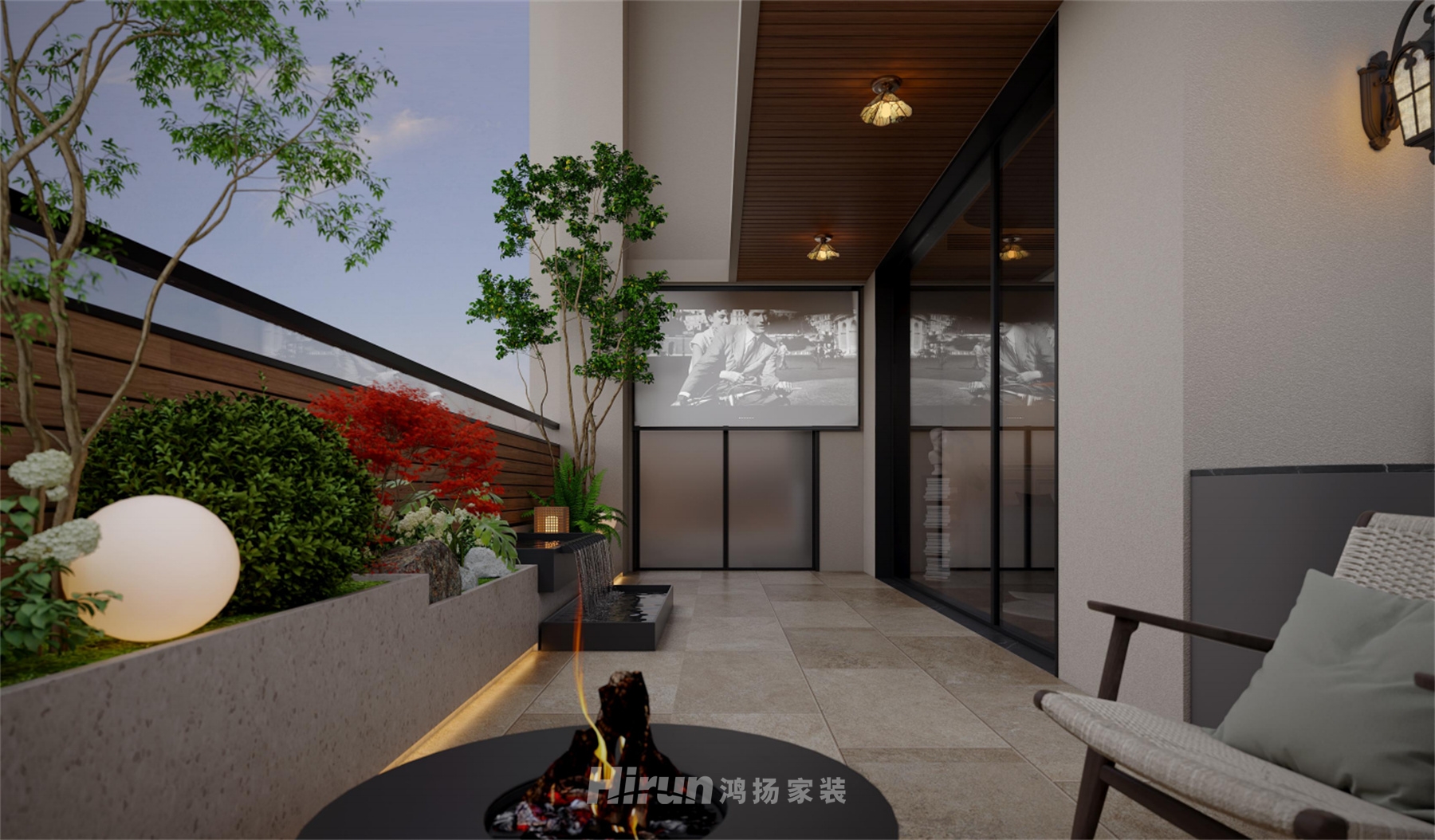 嘉德240㎡復古風潮五居室 裝修案例效果圖-11